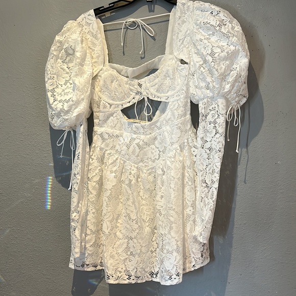 For love and lemons Frances Puff Sleeve Mini Dress NWT - Picture 11 of 15